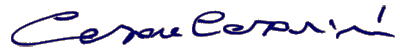 Firma di Cesare Cesarini